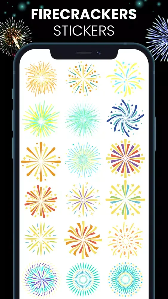 Animated Fireworks Stickers! 스크린샷