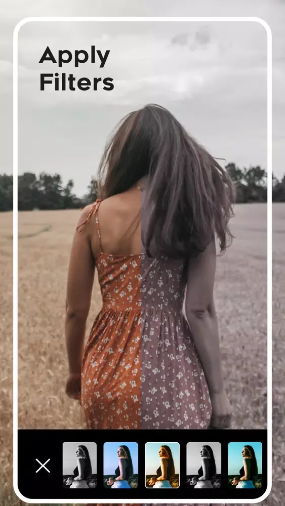 ภาพหน้าจอของ Vintage Film Filter & Frames