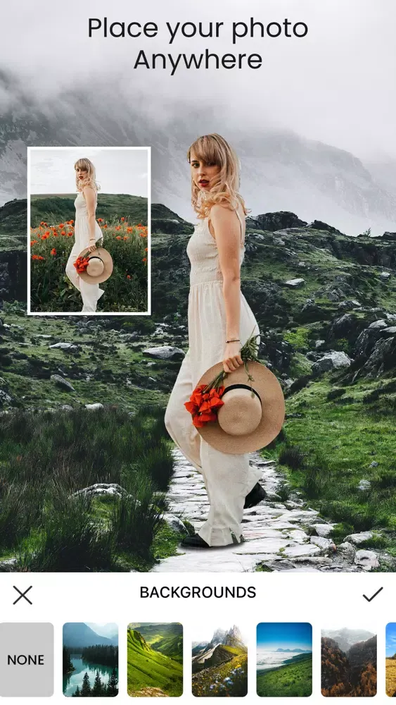 Waterfall & Hills Photo Frames स्क्रीनशॉट