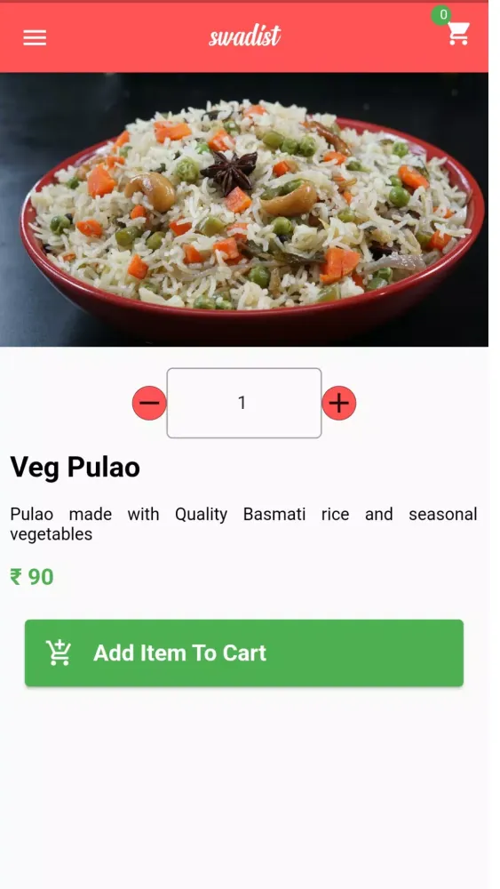 SWADIST - Food Delivery Screenshots