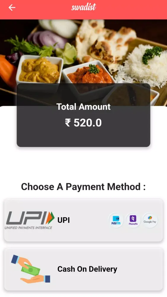 SWADIST - Food Delivery Screenshots