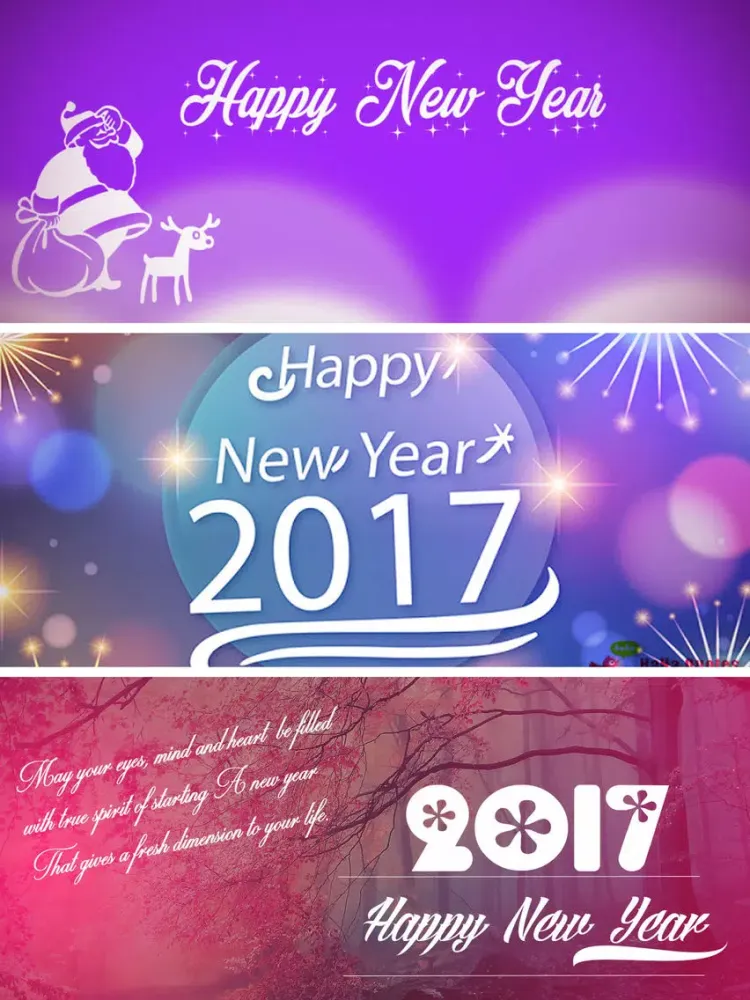 ภาพหน้าจอของ New Year Wallpapers - Photo Frames, Greeting Cards iPad 