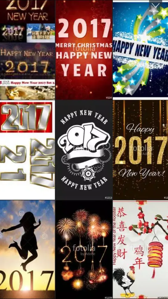 ภาพหน้าจอของ New Year Wallpapers - Photo Frames, Greeting Cards