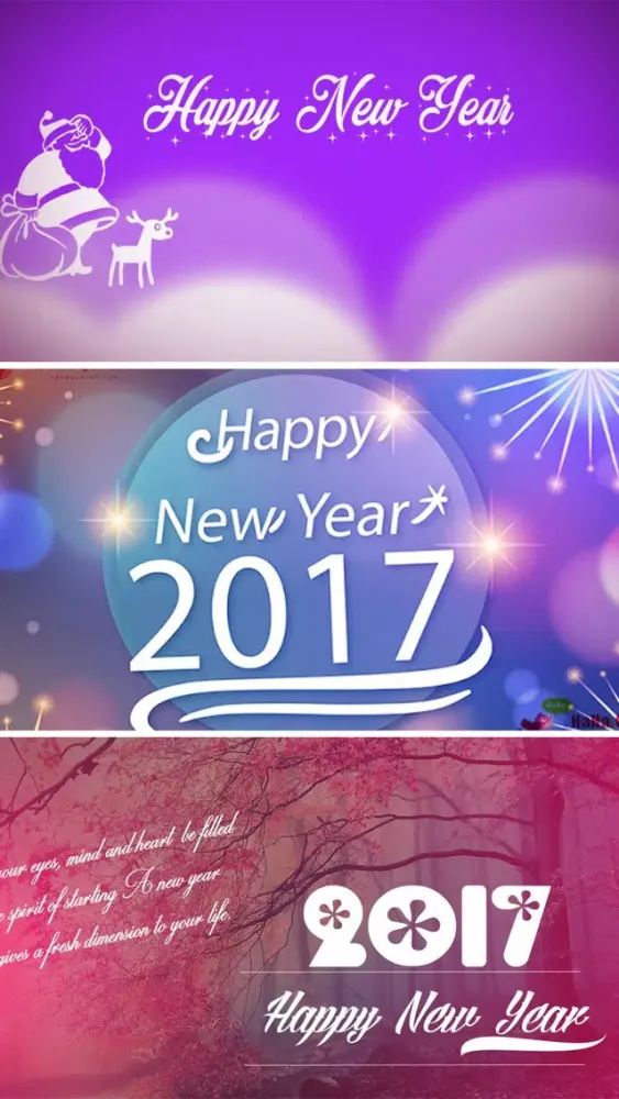 ภาพหน้าจอของ New Year Wallpapers - Photo Frames, Greeting Cards
