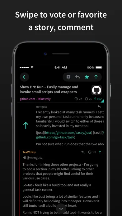 HACK for YC Hacker News Reader স্ক্রিনশট