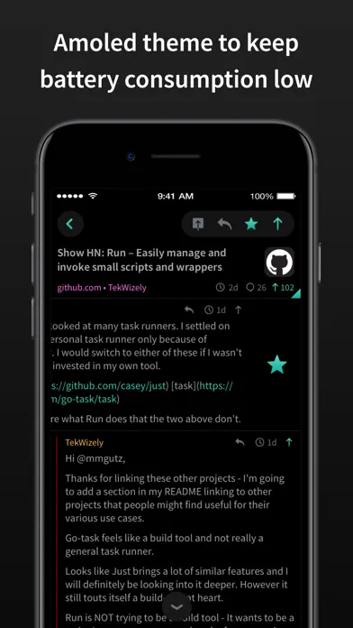 HACK for YC Hacker News Reader স্ক্রিনশট