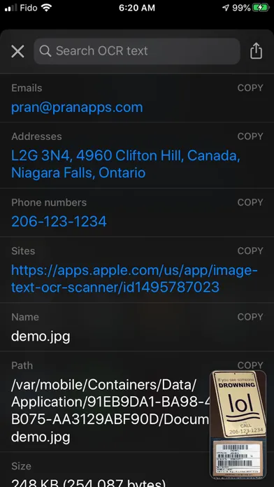 Image Text OCR Photo Scanner Screenshots