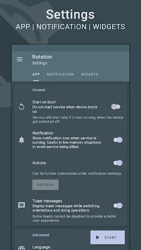 Screenshot di Rotation | Orientation Manager