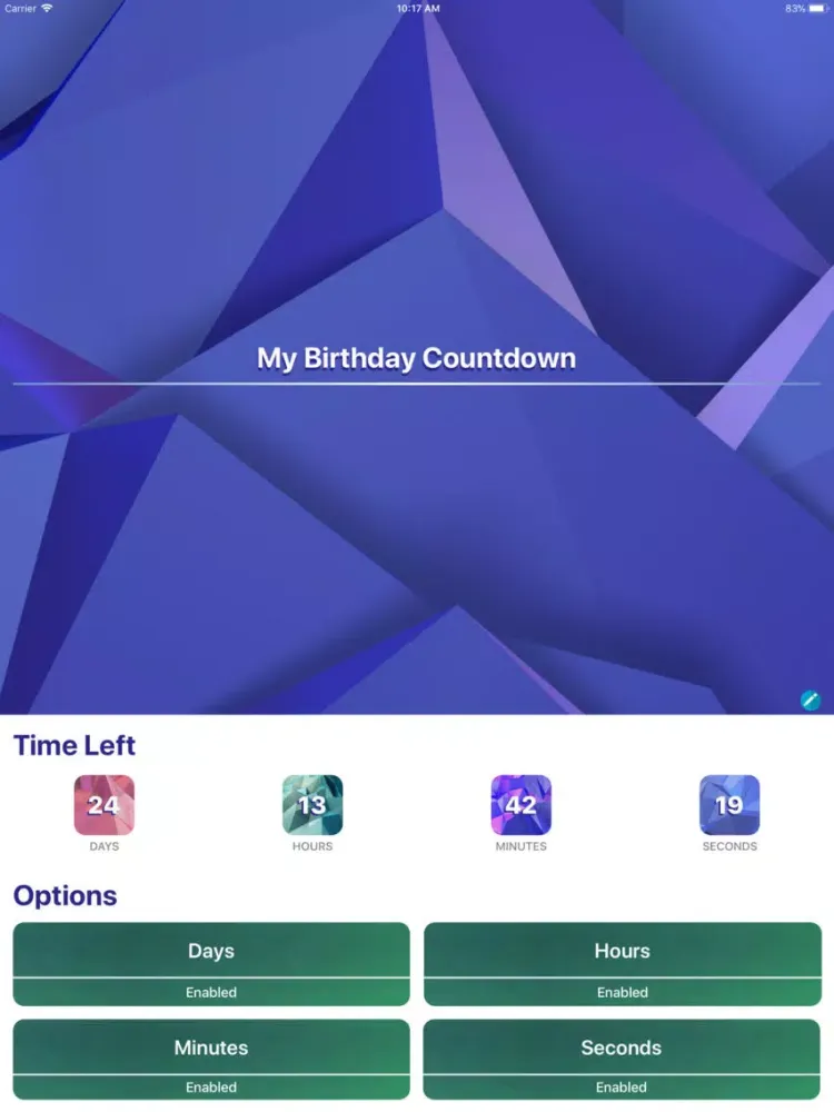 Capturas de pantalla de Countdown - A Modern Counter iPad 