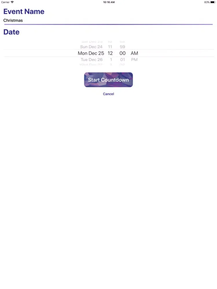 Capturas de pantalla de Countdown - A Modern Counter iPad 