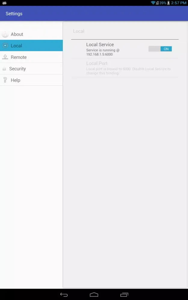 Remote VNC Server スクリーンショット