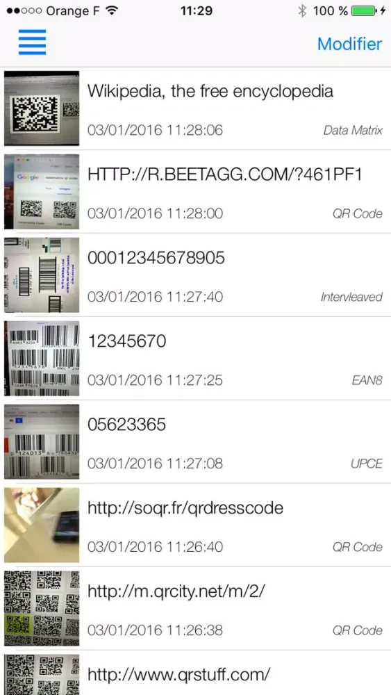 Fast barcode Screenshots