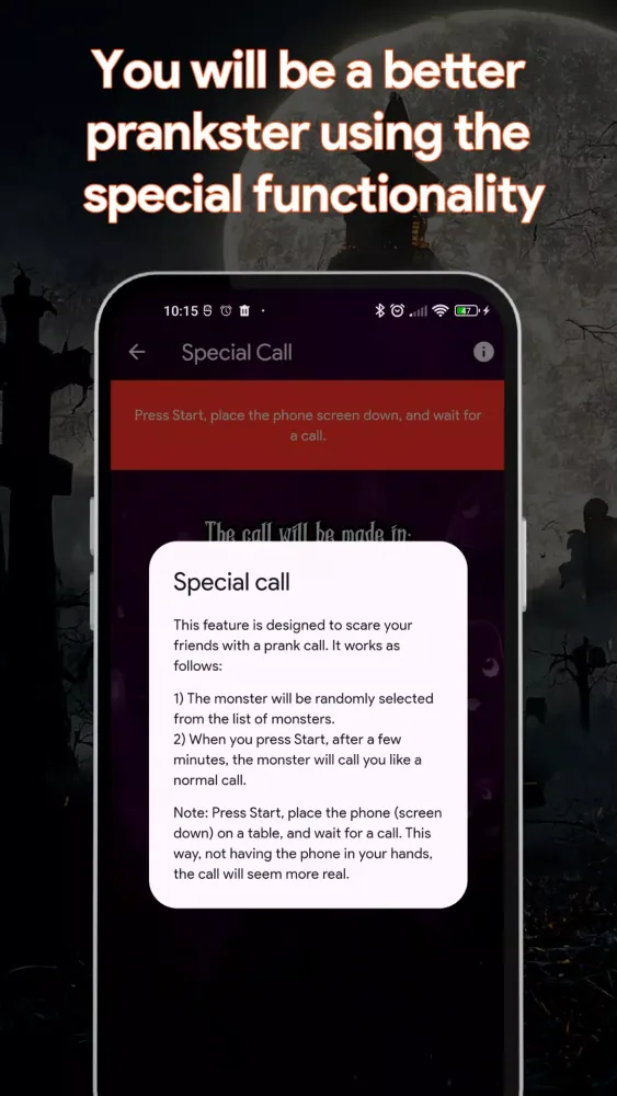 Monster Call: Fake Video Prank应用截图