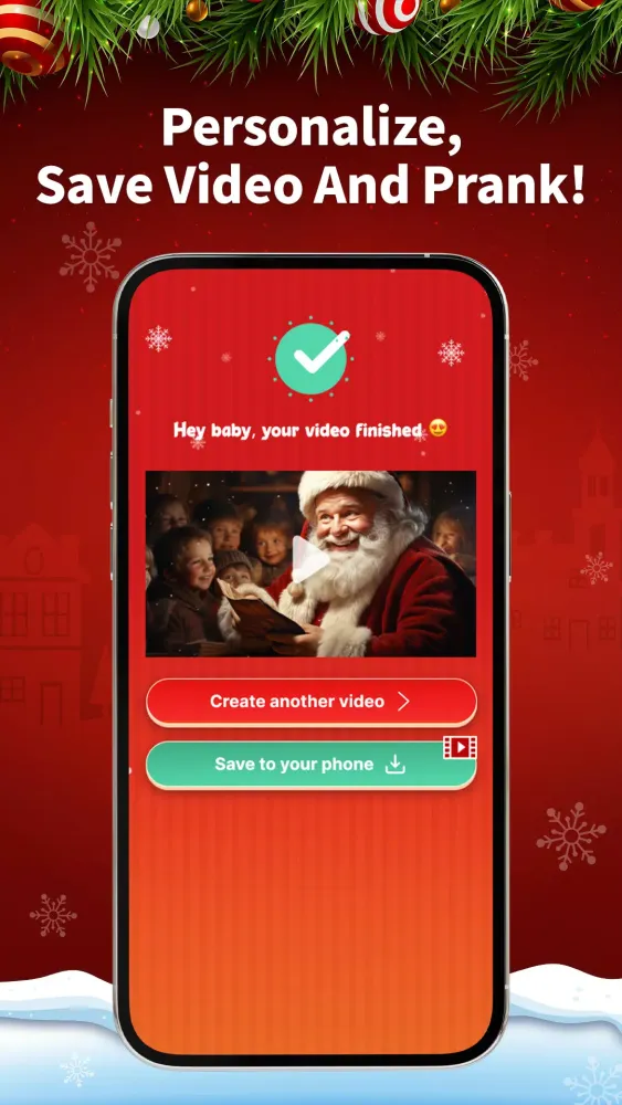 ภาพหน้าจอของ Personalized Santa Video Call