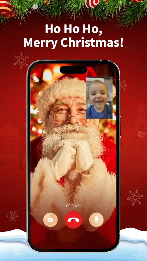 ภาพหน้าจอของ Personalized Santa Video Call