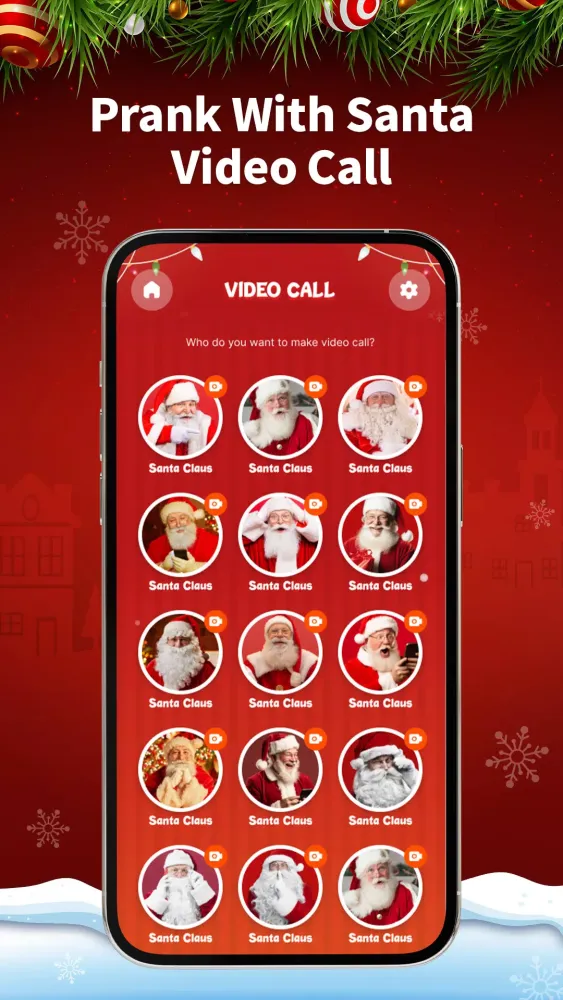 ภาพหน้าจอของ Personalized Santa Video Call