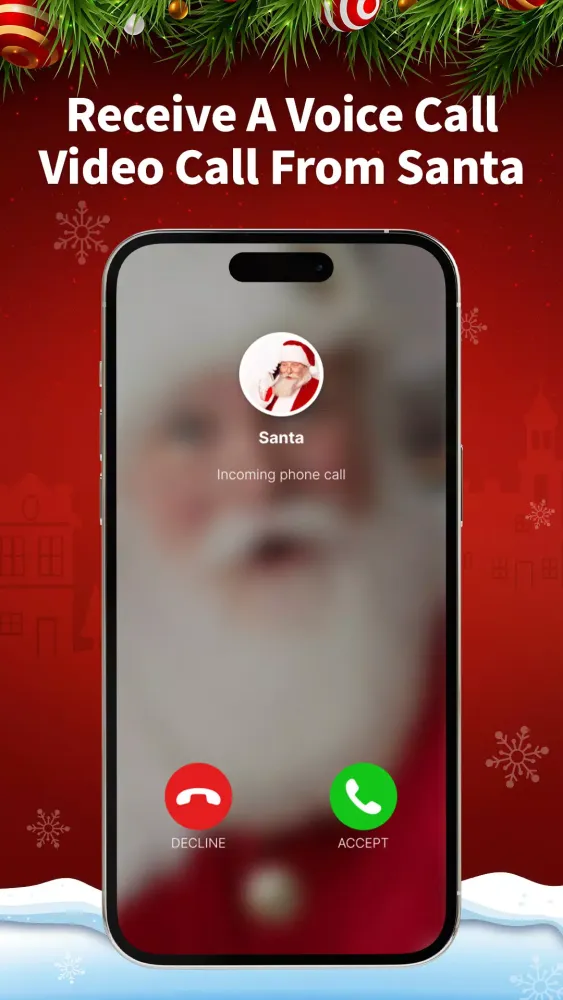 ภาพหน้าจอของ Personalized Santa Video Call