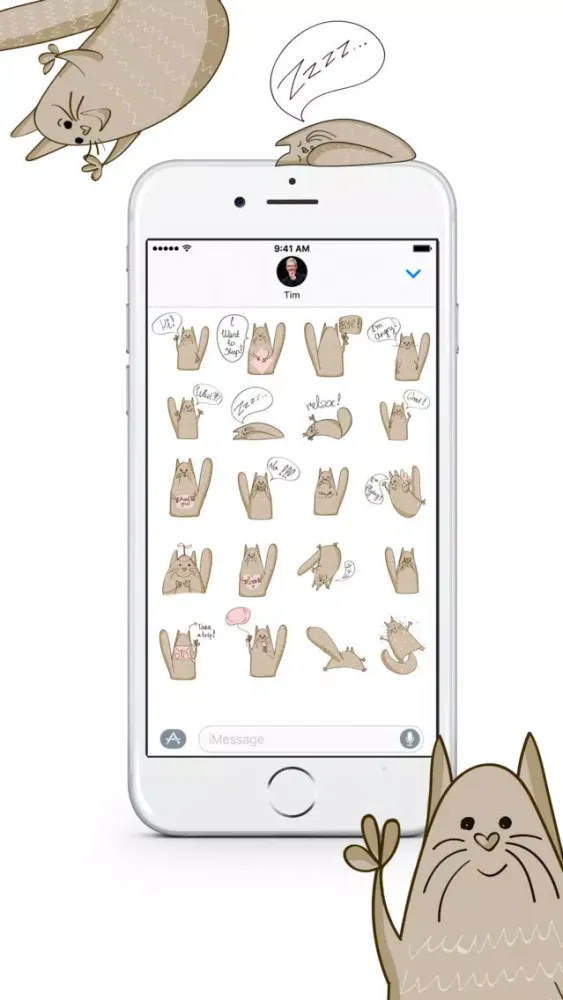 Everyday Cats Stickers Screenshots