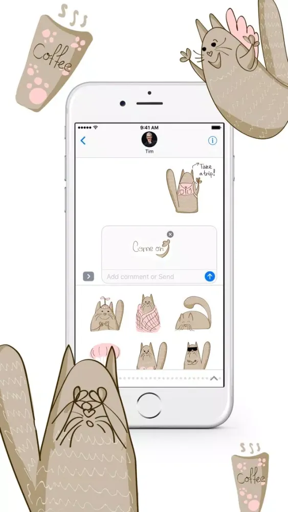 Everyday Cats Stickers Screenshots