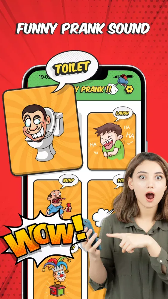 ภาพหน้าจอของ Funny Prank Call: Prank Sound