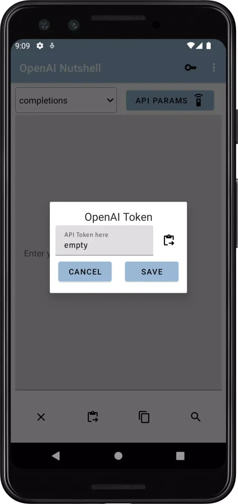 Tangkapan skrin OpensAI Nutshell Tool