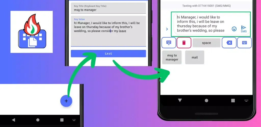 Скриншоты Quick Reply Keyboard|CopyPaste