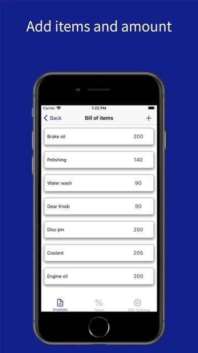 Zrzuty ekranu MS Excel, PDF Invoices & Bills