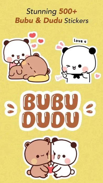 Bubu Dudu Animated Stickers 스크린샷