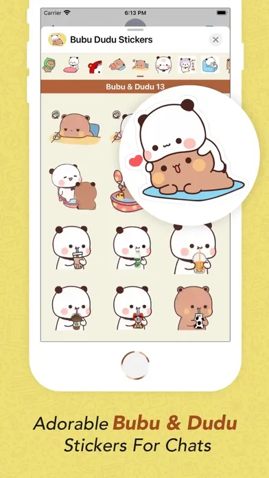 Bubu Dudu Animated Stickers 스크린샷