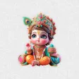 Lord Krishna 3D Stickers