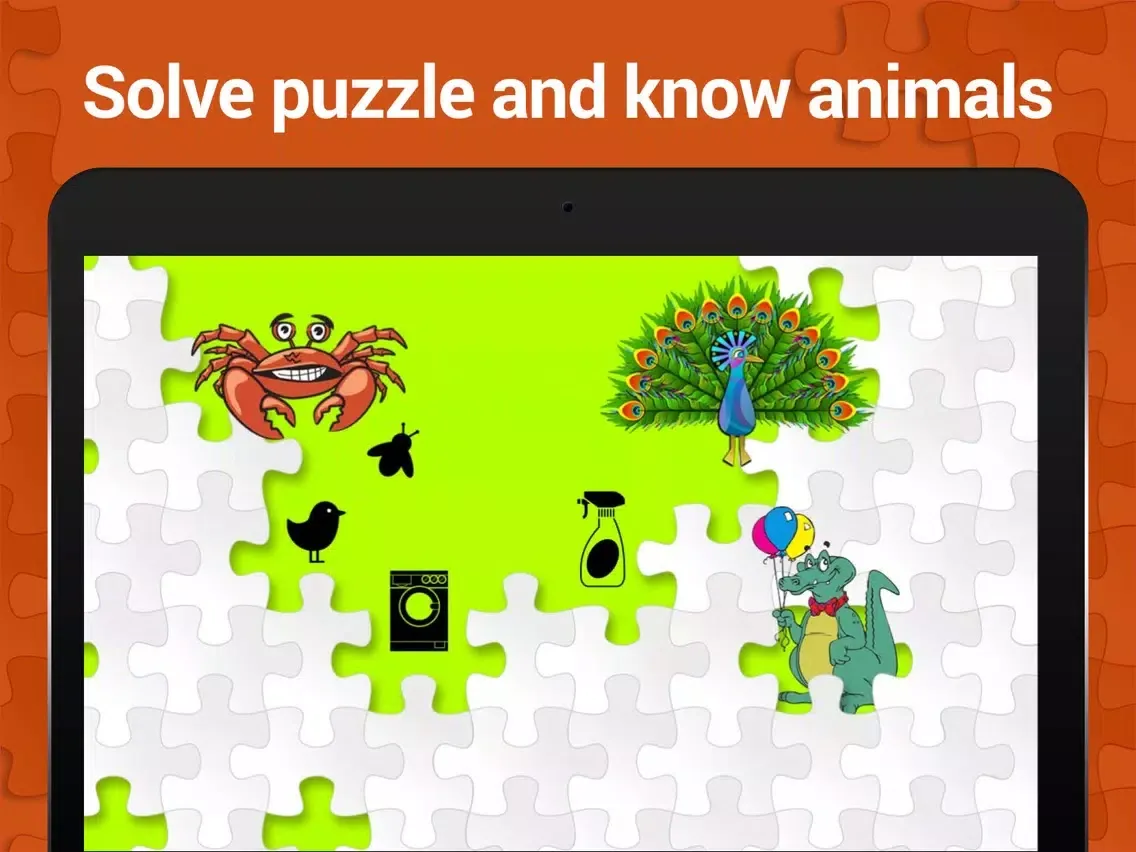 Animal jigsaw puzzle for kids iPad  Screenshots