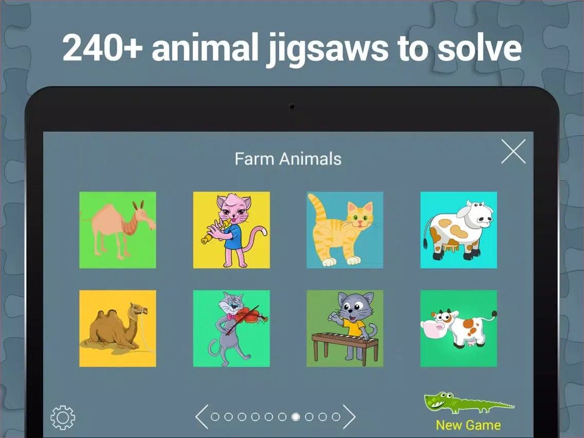 Animal jigsaw puzzle for kids iPad  Screenshots