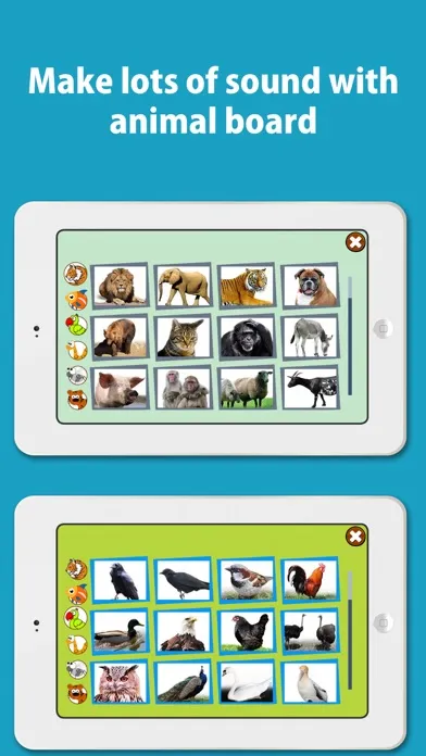 Animal sounds and pictures, hear jungle sound in Kids zoo, Petting zoo with real images and sound Screenshots