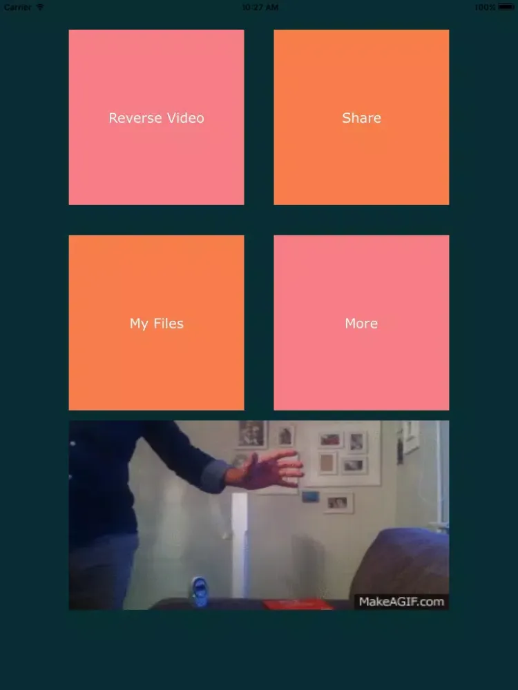 Reverse Video Creater iPad  سکرین شاٹس