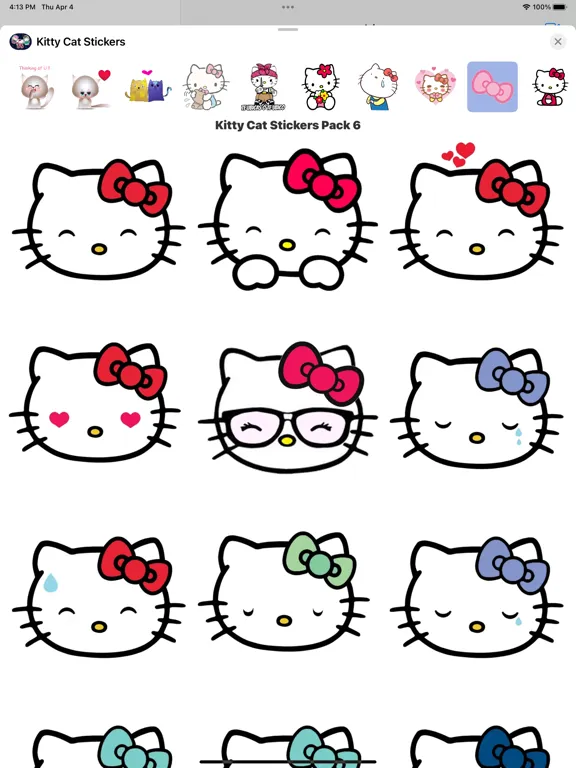 Kitty Cat Stickers Animated iPad  Screenshots