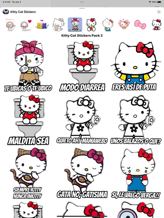 Kitty Cat Stickers Animated iPad  Screenshots