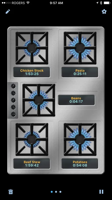 KitchenPad® Timer Ekran Görüntüleri