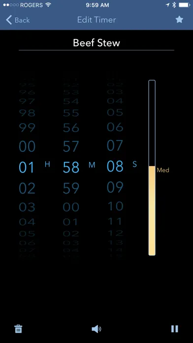 KitchenPad® Timer Ekran Görüntüleri