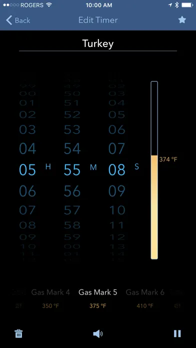 KitchenPad® Timer Ekran Görüntüleri