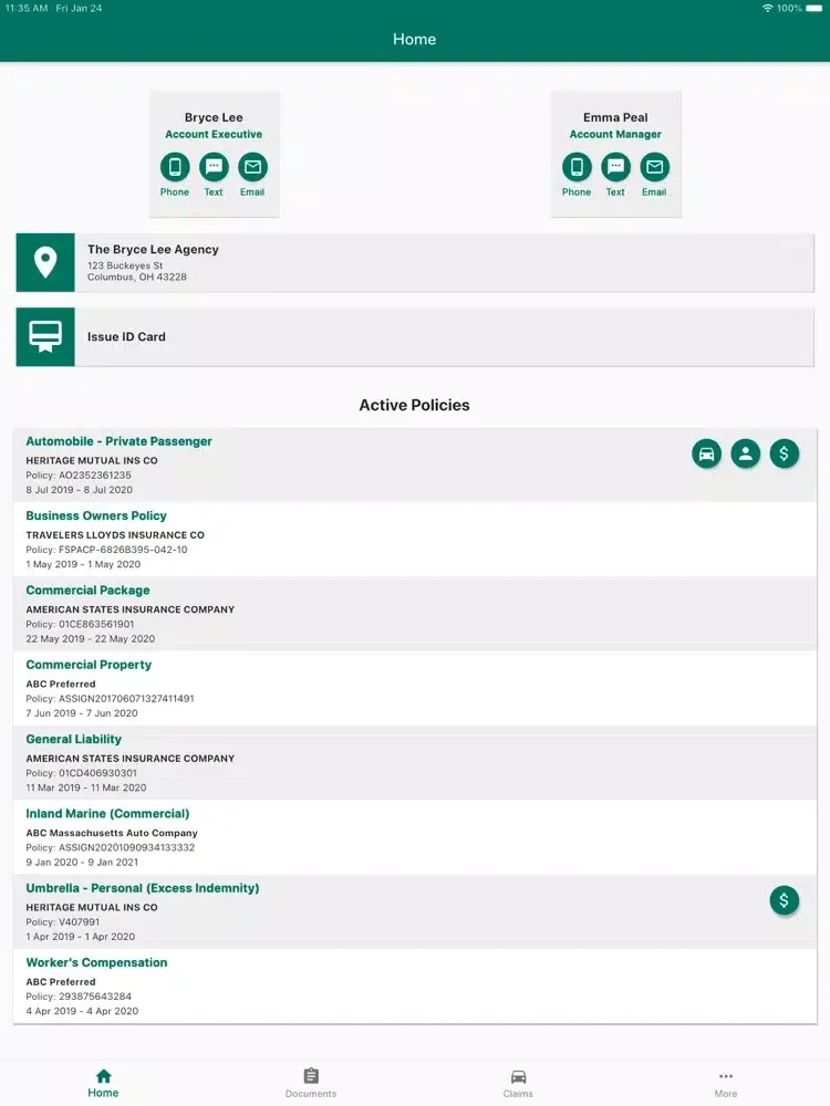 Скриншоты Pratus Insurance - Mobile App iPad 