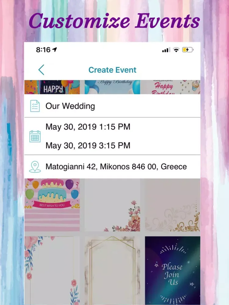 Capturas de tela do Events, Wedding Planner & RSVP iPad 