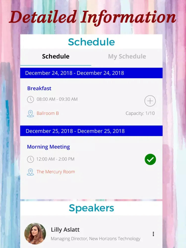 Capturas de tela do Events, Wedding Planner & RSVP iPad 