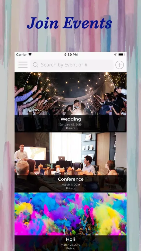 Capturas de tela do Events, Wedding Planner & RSVP