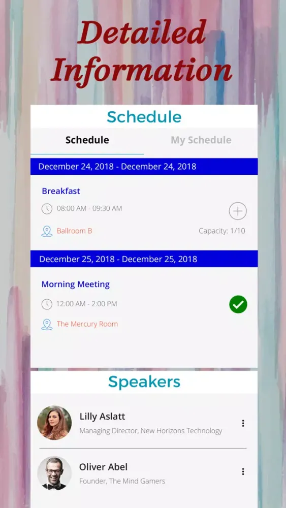 Capturas de tela do Events, Wedding Planner & RSVP