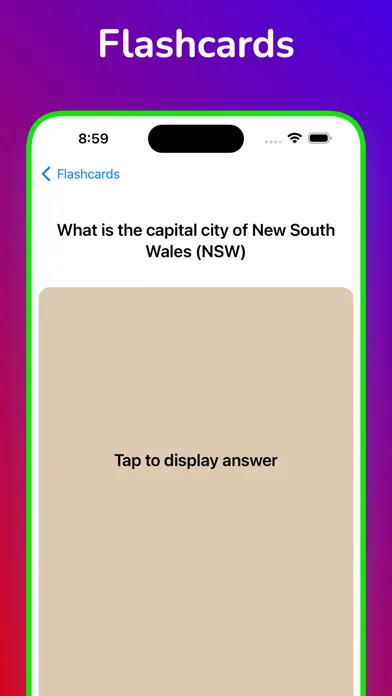 Australian Citizenship Test. Screenshots