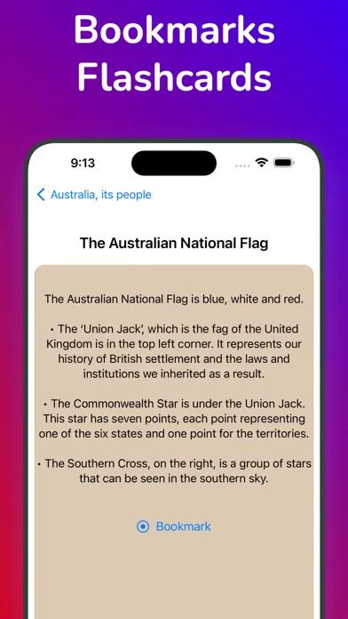 Australian Citizenship Test. Screenshots