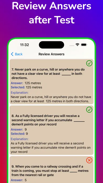 Скриншоты Ontario G1 Practice Test 2024.