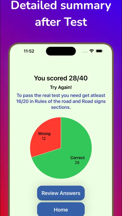 Скриншоты Ontario G1 Practice Test 2024.