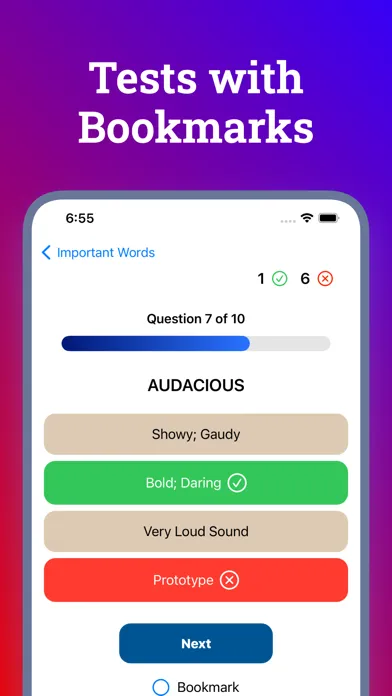 Ảnh chụp màn hình của New Vocabulary Builder