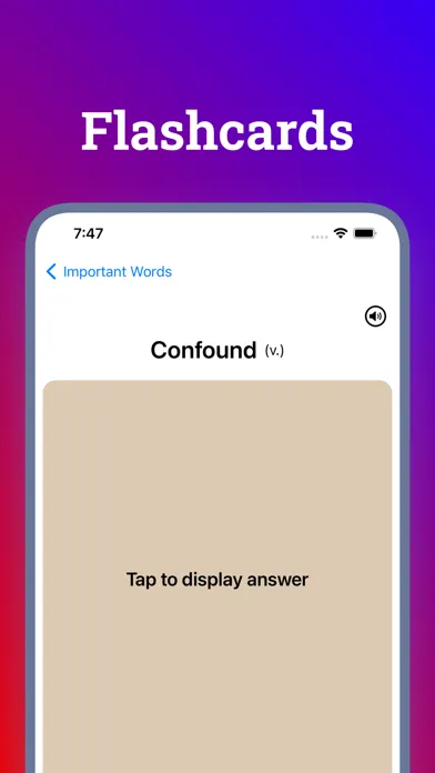 Ảnh chụp màn hình của New Vocabulary Builder